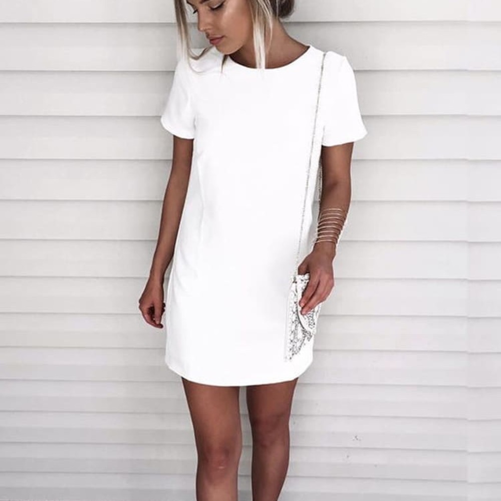 Lulus Shift and shout ivory shift dress